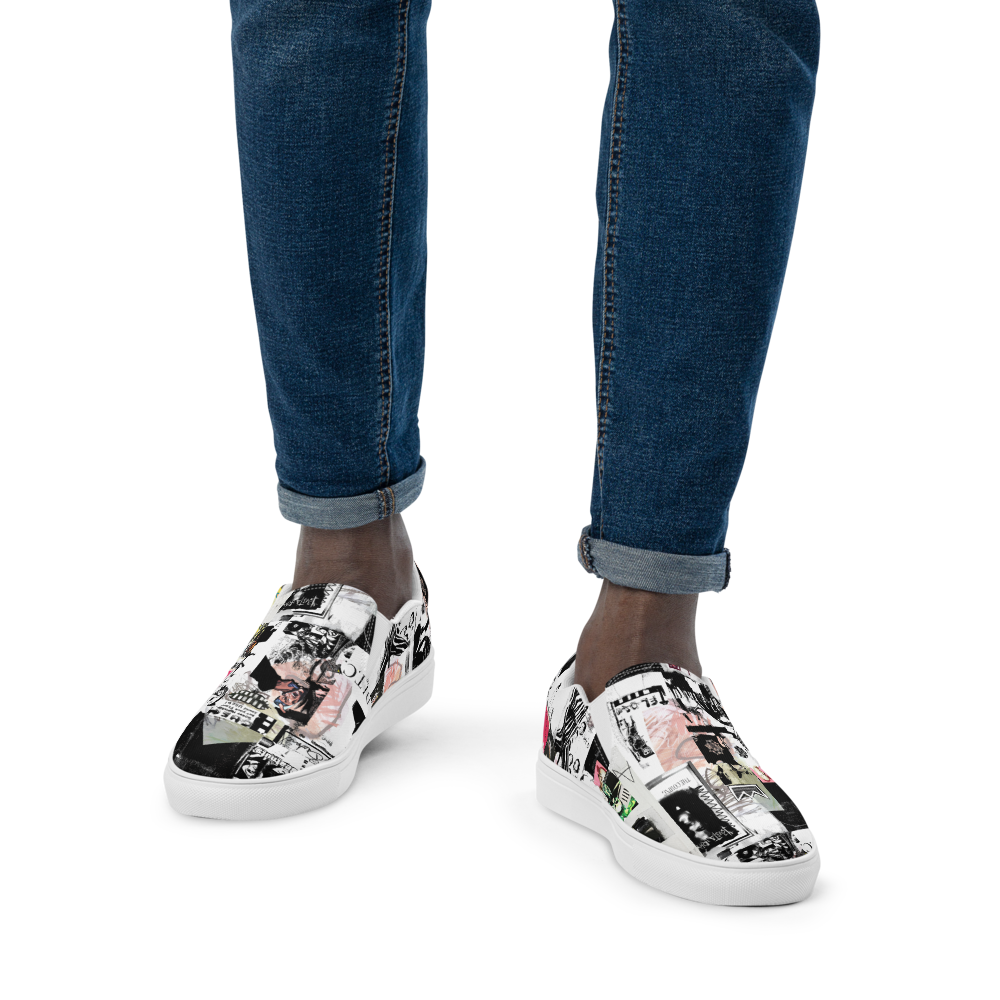 Men’s slip-on canvas shoes - Rap Cover Massacre