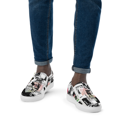 Men’s slip-on canvas shoes - Rap Cover Massacre
