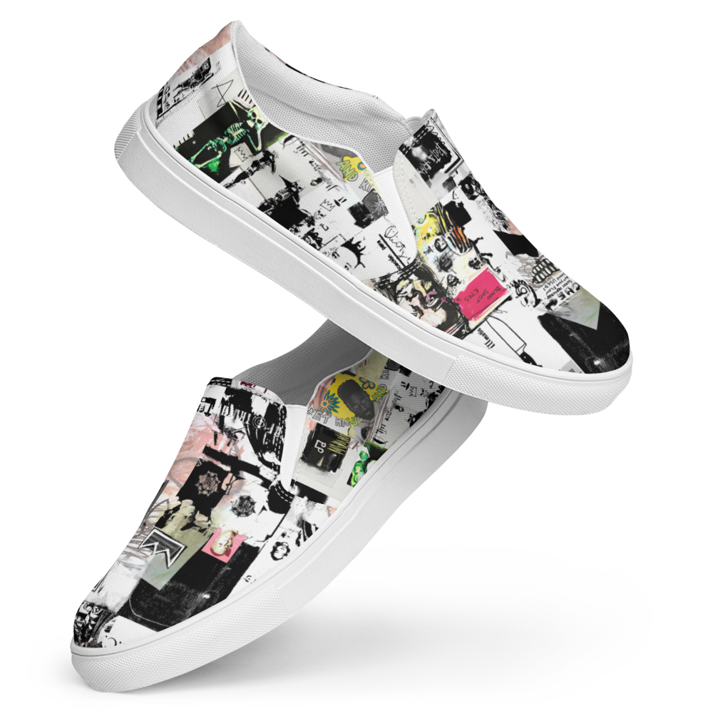 Men’s slip-on canvas shoes - Rap Cover Massacre